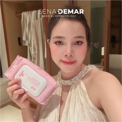 Khăn Ướt Tẩy Trang Sena Demar Make-Up Remove Deep Cleansing Tissue 45 Miếng