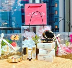 Sét Quà Cushion GUERLAIN: Cushion B00C + Kem Lót 5ml +Kem Nền 3ml + Dầu Dưỡng (5ml)