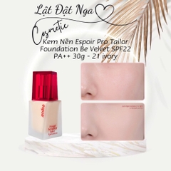 Kem Nền Espoir Pro Tailor Foundation Be Velvet SPF22 PA++ 30g