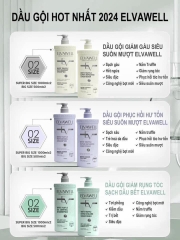 Combo Dầu Xả và Dầu Gội Elevawell 1000ml