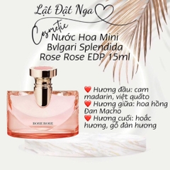 Nước Hoa Mini Bvlgari Splendida Rose Rose EDP 15ml