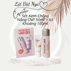 Sét Kem Chống Nắng CNP 50ml + Xịt Khoáng 100ml