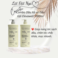 Combo Dầu Xả và Dầu Gội Elevawell 1000ml