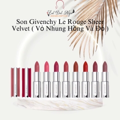 Son Givenchy Le Rouge Sheer Velvet ( Vỏ Nhung Hồng )