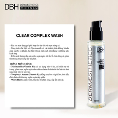 Sữa Rửa Mặt Dành Cho Da Dầu - Da Mụn DBH Clear Complex Wash (177ml)