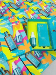 Sét Moroccanoil Shine Shield Duo 100ml + xịt chống rối 50ml