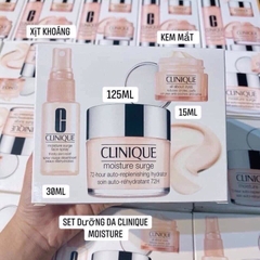 Sét Quà :  Clinique Travel Exclusive - ( kem dưỡng 125ml + kem mắt 15ml + xịt khoáng 30ml )
