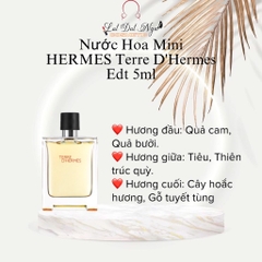 Nước Hoa Mini HERMES Terre D'Hermes Edt 5ml