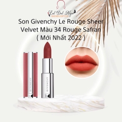 Son Givenchy Le Rouge Sheer Velvet ( Vỏ Nhung Hồng )