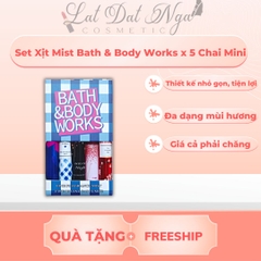 Sét Xịt Mist Bath & Body Works x 5 Chai Mini