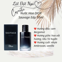 Nước Hoa DIOR Sauvage Edp 10ml