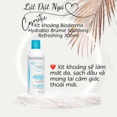 Xịt khoáng Bioderma Hydrabio Brume Soothing Refreshing 300ml
