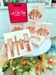 Sét Quà : Sét Charlotte Tilbury : Son Pillow Talk 5.5ml + Son Pillow Talk 5.5ml ( tuýp ) + Son Pillow Talk ( thỏi mini ) + Son Chì Pillow Talk