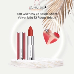 Son Givenchy Le Rouge Sheer Velvet ( Vỏ Nhung Hồng )