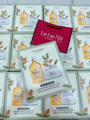 Sét Quà - Sét Dưỡng LOCCITANE : Hũ Hạnh Nhân 200ml + Sữa Tắm Hạnh Nhân 500ml