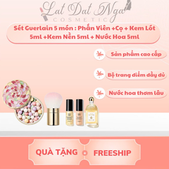 Sét Guerlain 5 món : Phấn Viên +Cọ + Kem Lót 5ml +Kem Nền 5ml + Nước Hoa 5ml