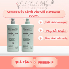 Combo Dầu Xả và Dầu Gội Elevawell 500ml