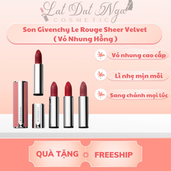 Son Givenchy Le Rouge Sheer Velvet ( Vỏ Nhung Hồng )