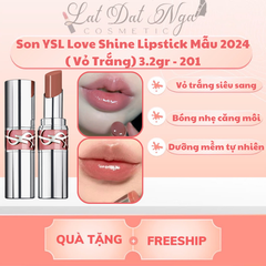Son YSL Love Shine Lipstick Mẫu 2024 ( Vỏ Trắng) 3.2gr