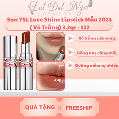 Son YSL Love Shine Lipstick Mẫu 2024 ( Vỏ Trắng) 3.2gr