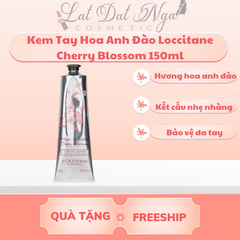 ( rách , móp vỏ giấy )  Kem Tay Hoa Anh Đào Loccitane Cherry Blossom 150ml