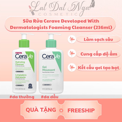 Sữa Rửa Mặt Cerave Developed With Dermatologists Foaming Cleanser (236ml)