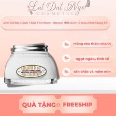 Kem Dưỡng Hạnh Nhân LOccitane Almond Milk Body Cream 200ml