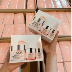 Sét Quà :  Clinique Travel Exclusive - ( kem dưỡng 125ml + kem mắt 15ml + xịt khoáng 30ml )