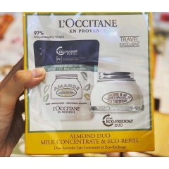 Set Dưỡng Thể HẠNH NHÂN LOCCITANE ALMOND DUO (MILK CONCENTRATE & ECO-REFILL)