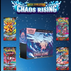 Pokemon Chaos Rising Elite Trainer Box gồm booster pack và sleeve