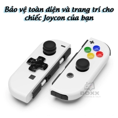 Núm bọc Analog cho Nintendo Switch, Oled, Lite bộ 6 nút chính hãng Skull & Co