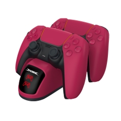 Dock sạc nhanh cho tay cầm PS5 DualSense, PlayStation 5 màu Cosmic Red