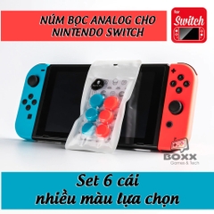 Núm bọc Analog cho Nintendo Switch, Oled, Lite bộ 6 nút chính hãng Skull & Co