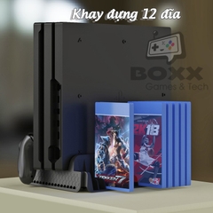 Đế tản nhiệt cho máy PS4 Slim/Pro All in One, chân đế đứng làm mát cho máy PS4 chính hãng Dobe