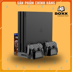 Đế tản nhiệt cho máy PS4 Slim/Pro All in One, chân đế đứng làm mát cho máy PS4 chính hãng Dobe