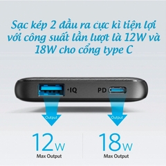 Pin dự phòng Anker PowerCore III Sense 10K A1231 PD 18W