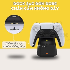 Dock sạc tay cầm PS5 DualSense PlayStation 5, Đế sạc tay cầm PS5 chính hãng Dobe