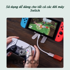 Cáp chuyển OTG cho Nintendo Switch dùng cho USB 8Bitdo, Cáp chuyển USB-C to USB-A
