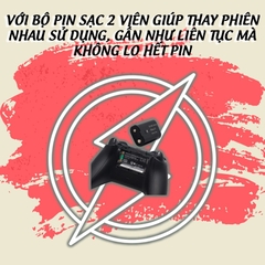 Pin sạc cho Tay Cầm Xbox One, Xbox One S, Xbox Series X, pin sạc xbox chính hãng dobe