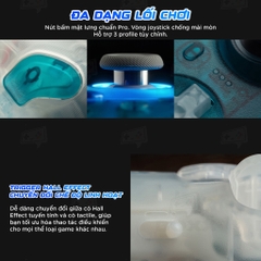 Tay cầm 8BitDo Ultimate 2 Wireless Clear Blue sử dụng TMR Hall Effect chống trôi.