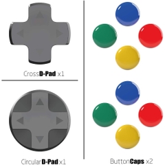 Nút dán trang trí cho máy Nintendo Switch chính hãng Skull & Co, Skull & Co D-Pad Button Cap