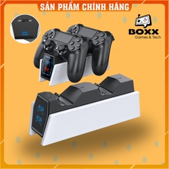 Dock sạc tay cầm PS4, đế sạc nhanh cho tay cầm ps4 chính hãng Dobe