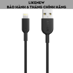 Dây Cáp Sạc Lightning, Type C Anker PowerLine II 0.9m Model : A8163, A8432 - Dùng cho Iphone, Ipad, Samsung