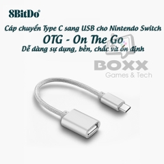 Cáp chuyển OTG cho Nintendo Switch dùng cho USB 8Bitdo, Cáp chuyển USB-C to USB-A