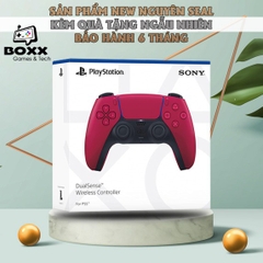 Tay Cầm PS5 DualSense - PlayStation 5, Màu Midnight Black, Cosmic Red