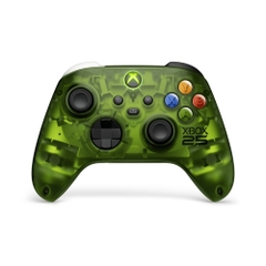 Tay cầm Xbox Series X X25 Special Edition màu xanh lá trong suốt, mặt trước