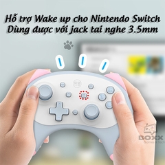 Tay cầm IINE cho nintendo switch bản tai mèo, tay cầm bluetooth IINE - nintendo switch lite