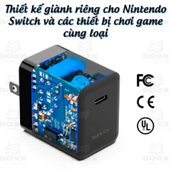 Bộ sạc chính hãng Skull & Co cho Nintendo Switch, Adapter Sạc Nintendo Switch