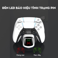 Dock sạc nhanh cho tay cầm PS5 DualSense, PlayStation 5 màu Cosmic Red