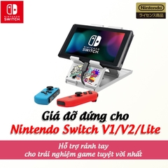 Giá đỡ Nintendo Switch, đế dựng cho Nintendo Switch V2, Lite - hàng chính hãng Hori